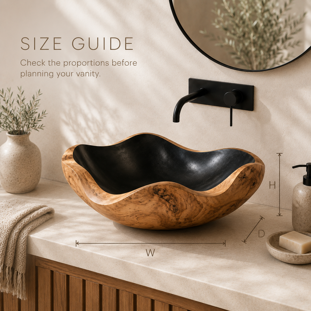 Nolan Warm Stone Vessel Sink - Design 119 - product image 11