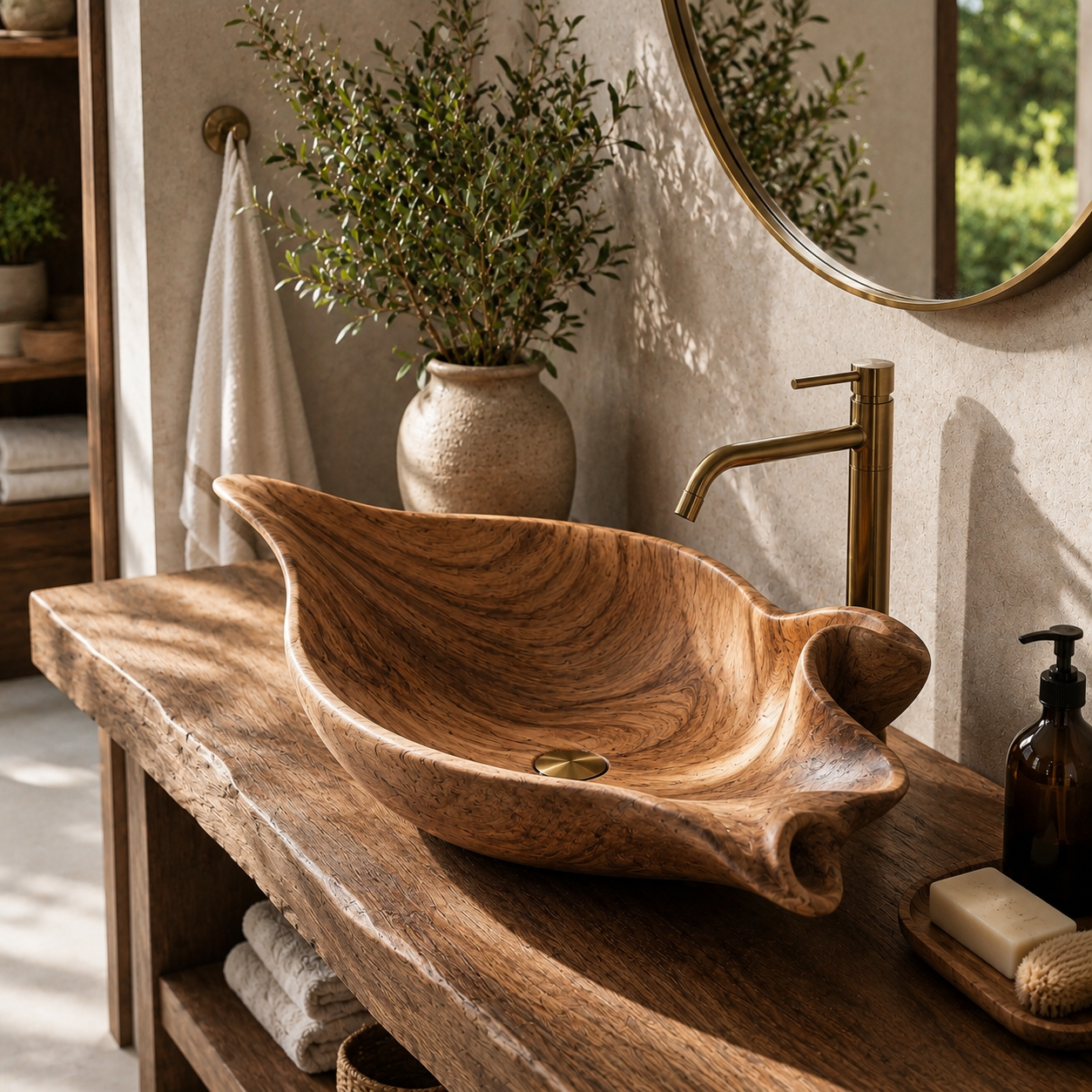 Liora Hand-Finished Vessel Sink - Design 120 - main view