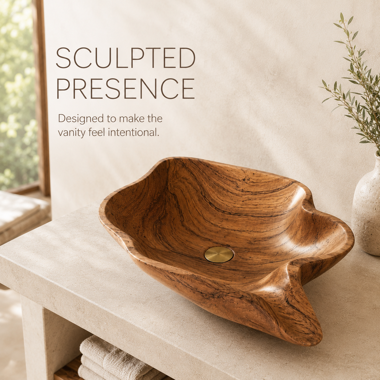 Mira Sculptural Bathroom Vessel Sink - Design 122 - product image 04