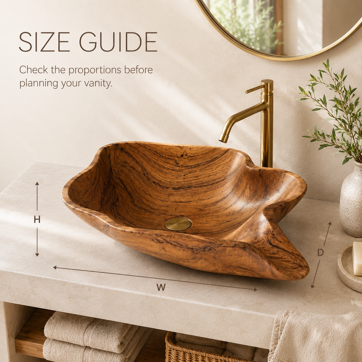 Mira Sculptural Bathroom Vessel Sink - Design 122 - product image 09