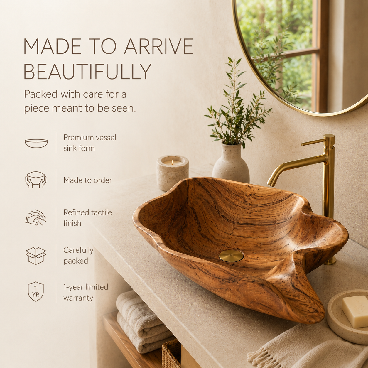 Mira Sculptural Bathroom Vessel Sink - Design 122 - product image 10