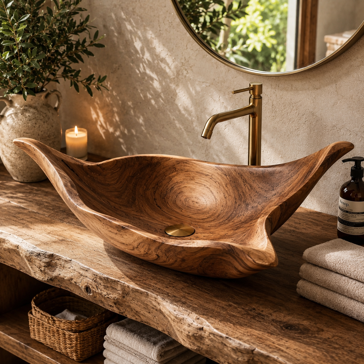Soren Stone Vanity Vessel Sink - Design 124 - main view