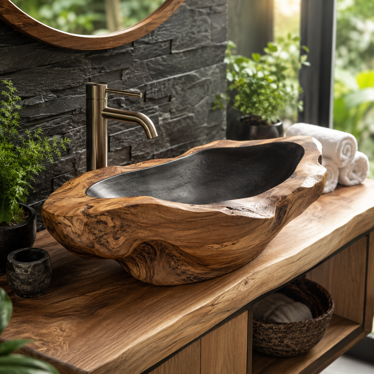 Elara Rounded Bathroom Sink - Design 125 - main view