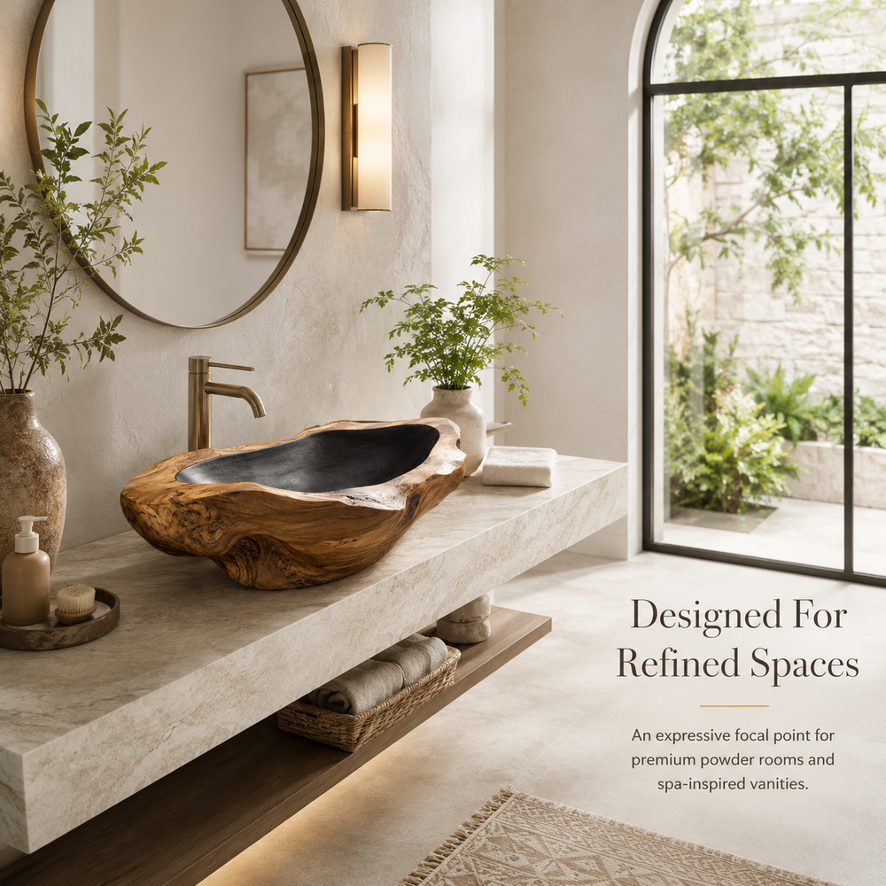 Elara Rounded Bathroom Sink - Design 125 - product image 03