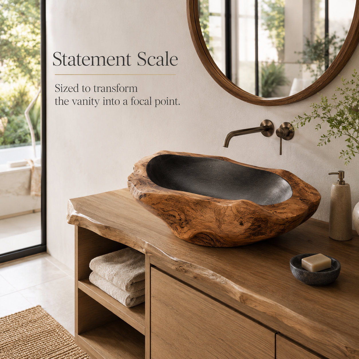 Elara Rounded Bathroom Sink - Design 125 - product image 05