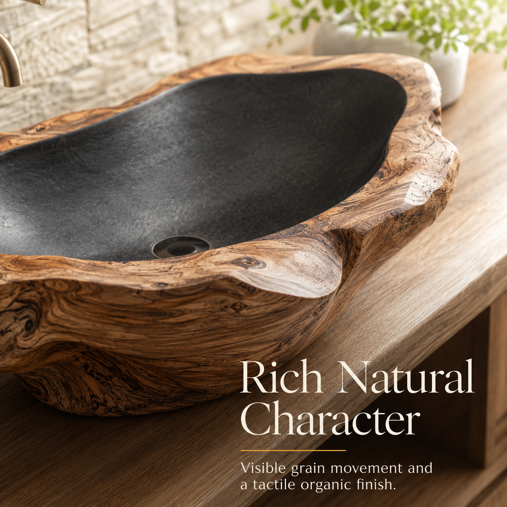 Elara Rounded Bathroom Sink - Design 125 - product image 09