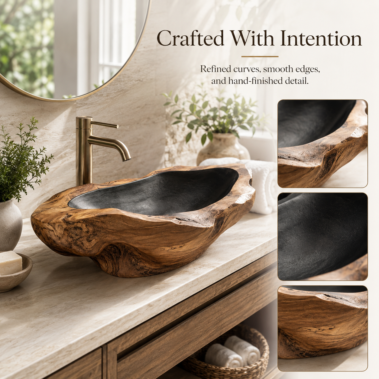 Elara Rounded Bathroom Sink - Design 125 - product image 10
