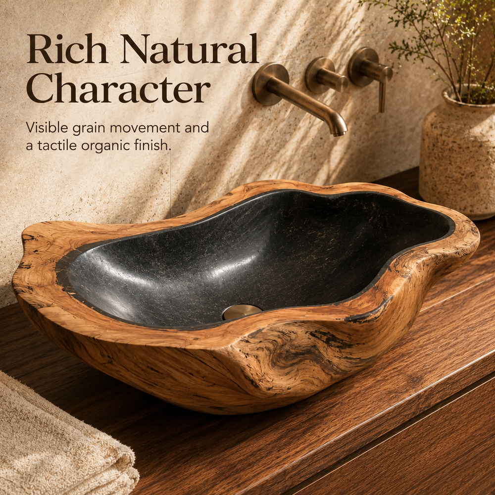 Nolan Warm Stone Vessel Sink - Design 127 - product image 02