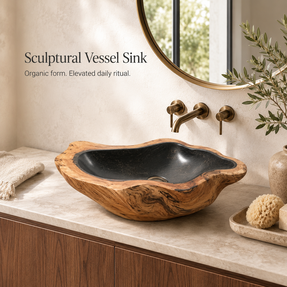Nolan Warm Stone Vessel Sink - Design 127 - product image 05