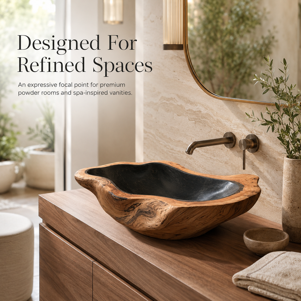 Nolan Warm Stone Vessel Sink - Design 127 - product image 08