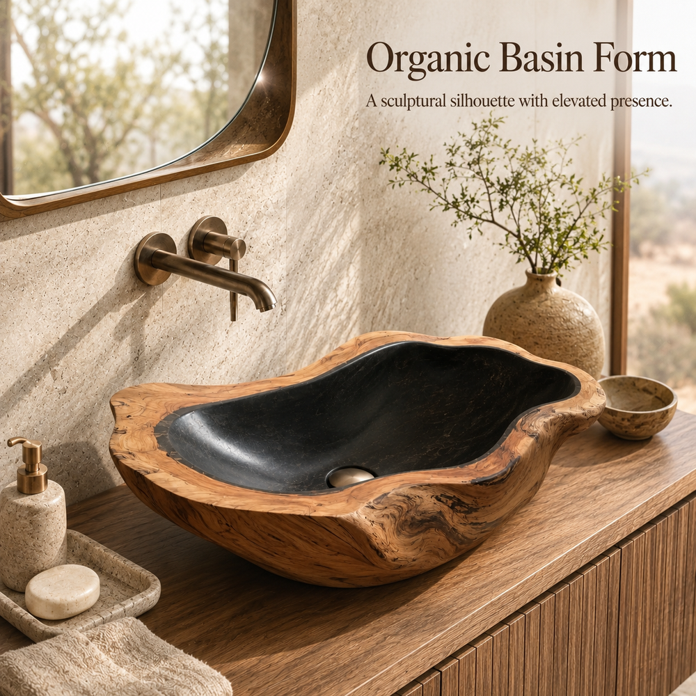 Nolan Warm Stone Vessel Sink - Design 127 - product image 09
