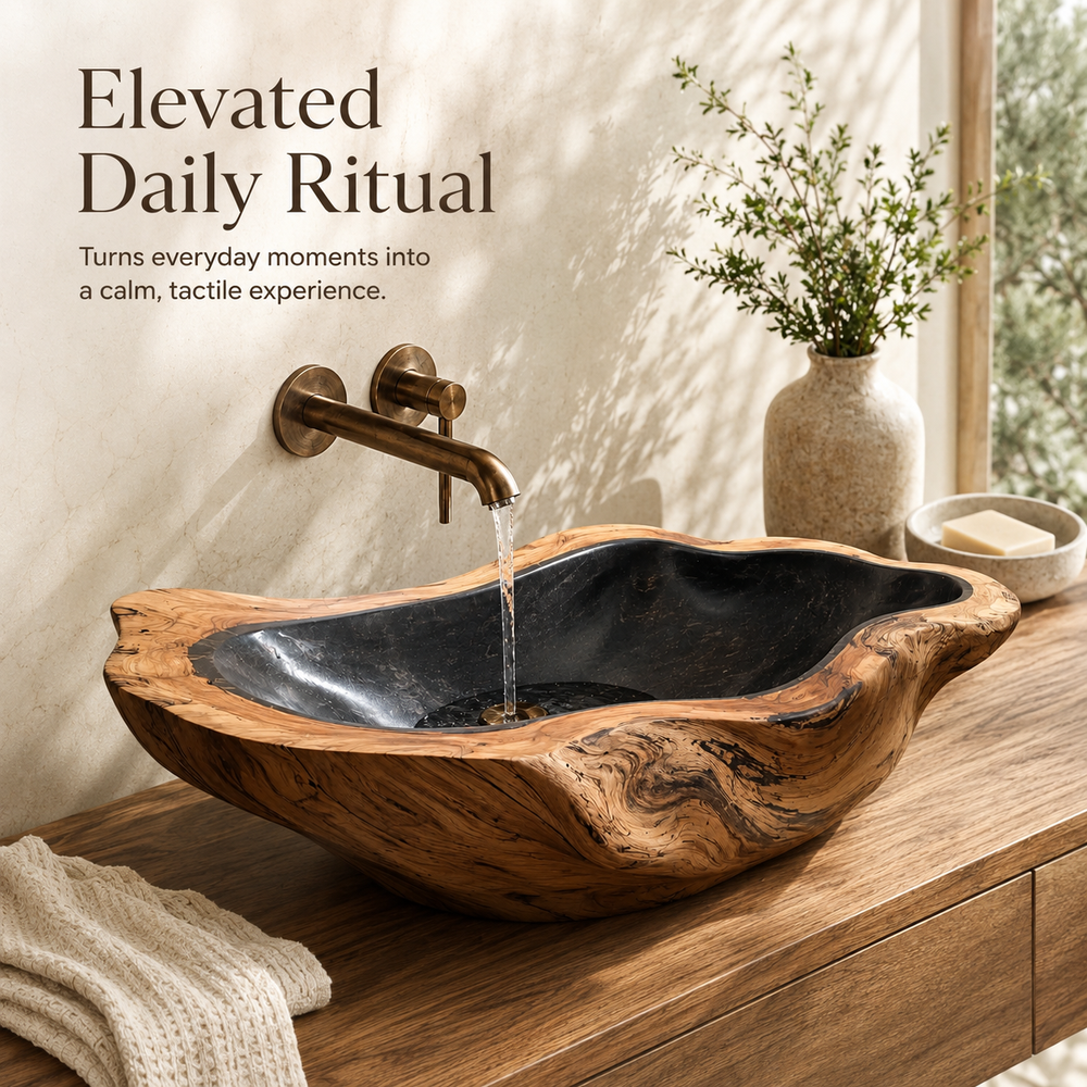 Nolan Warm Stone Vessel Sink - Design 127 - product image 11