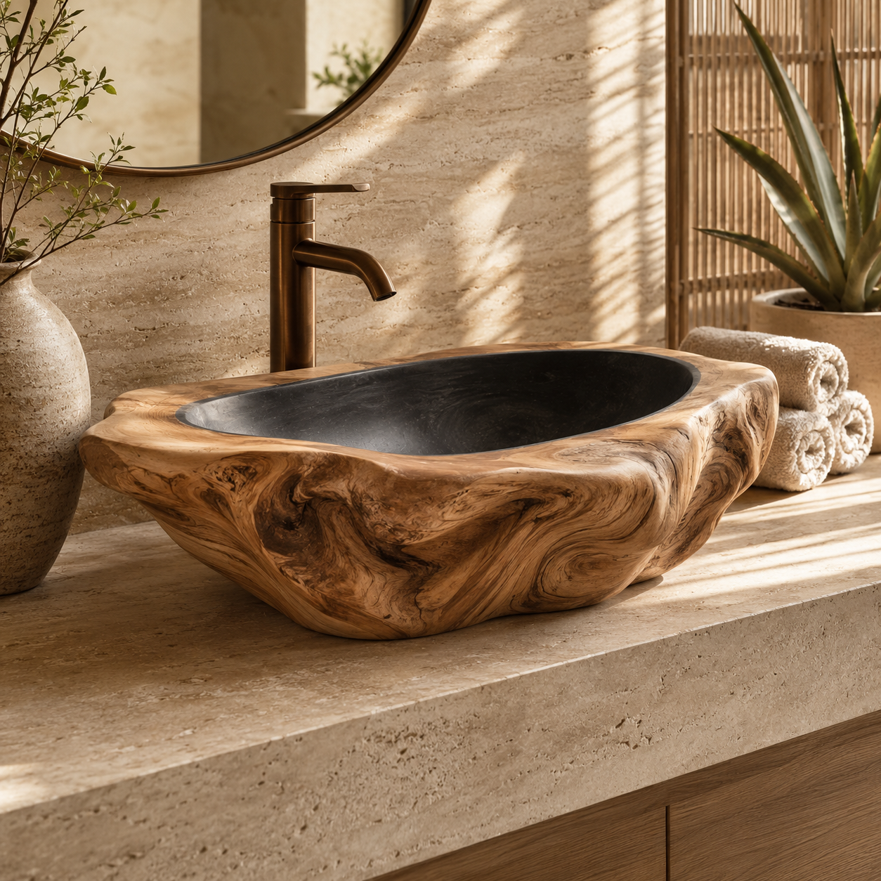 Arden Natural Stone Vessel Sink - Design 129 - main view