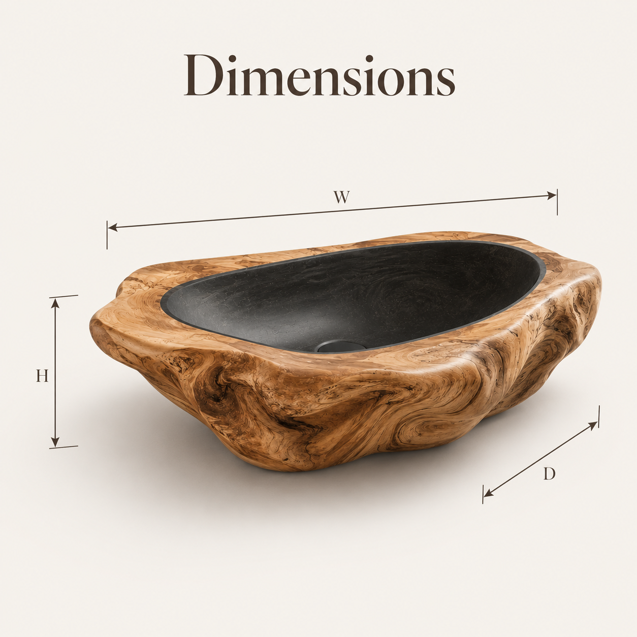 Arden Natural Stone Vessel Sink - Design 129 - product image 02