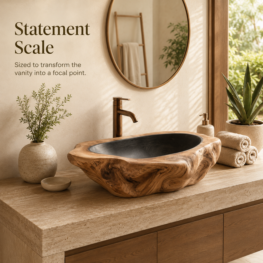 Arden Natural Stone Vessel Sink - Design 129 - product image 05