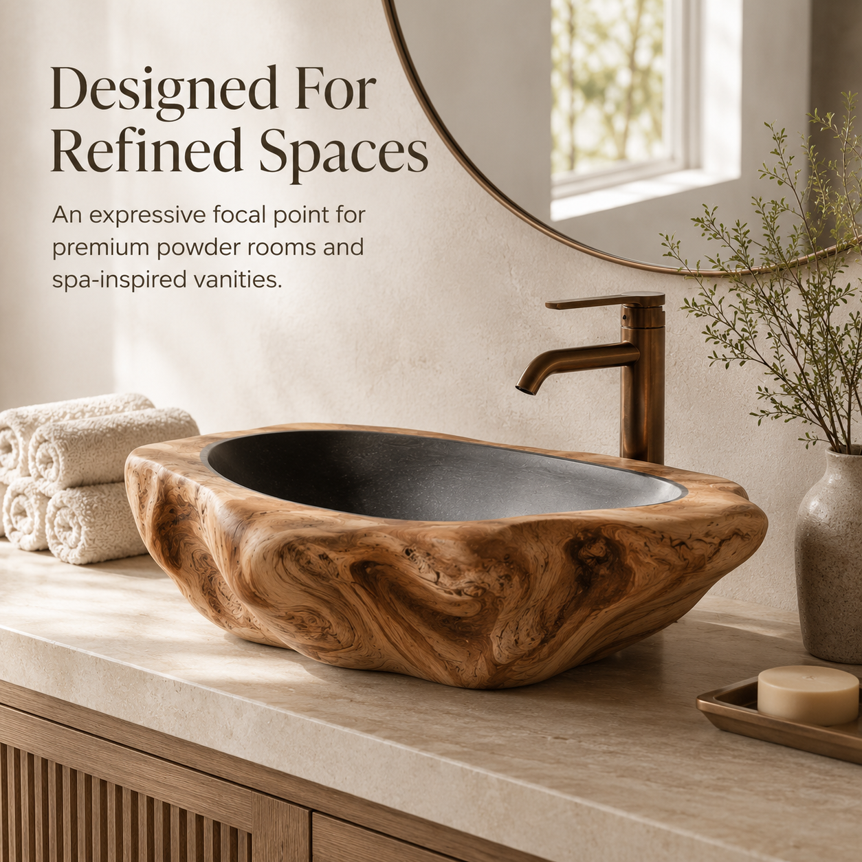 Arden Natural Stone Vessel Sink - Design 129 - product image 07