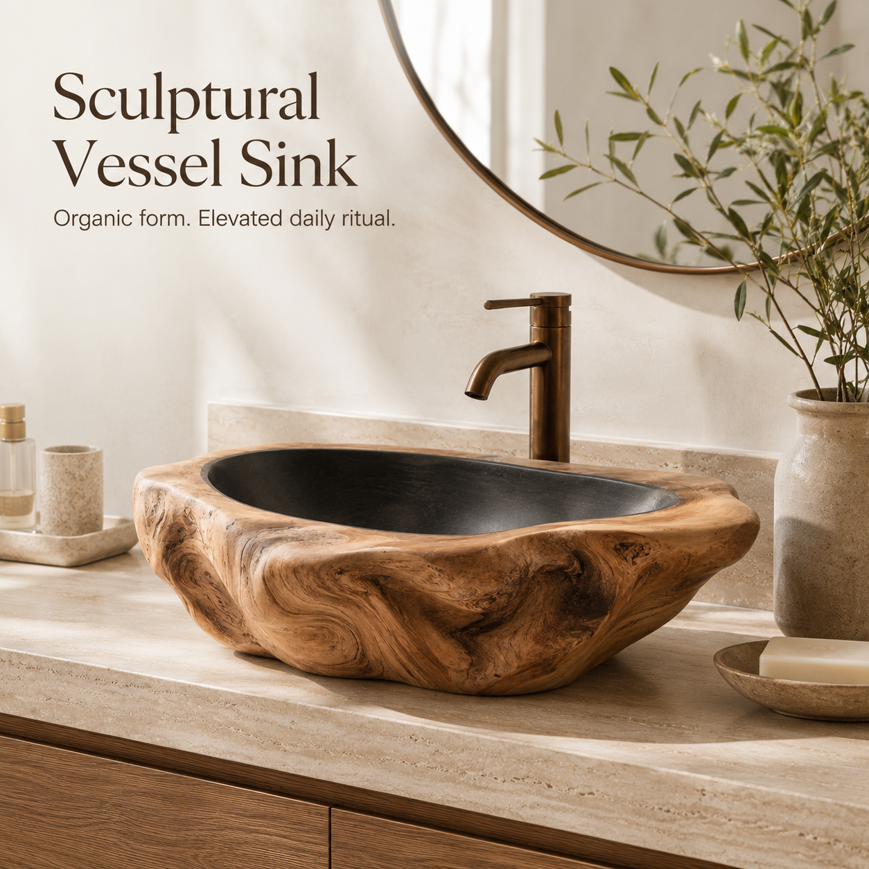 Arden Natural Stone Vessel Sink - Design 129 - product image 08