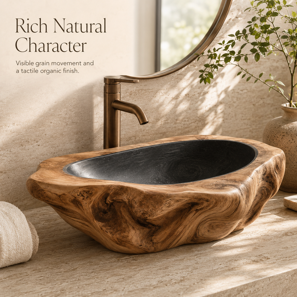 Arden Natural Stone Vessel Sink - Design 129 - product image 09