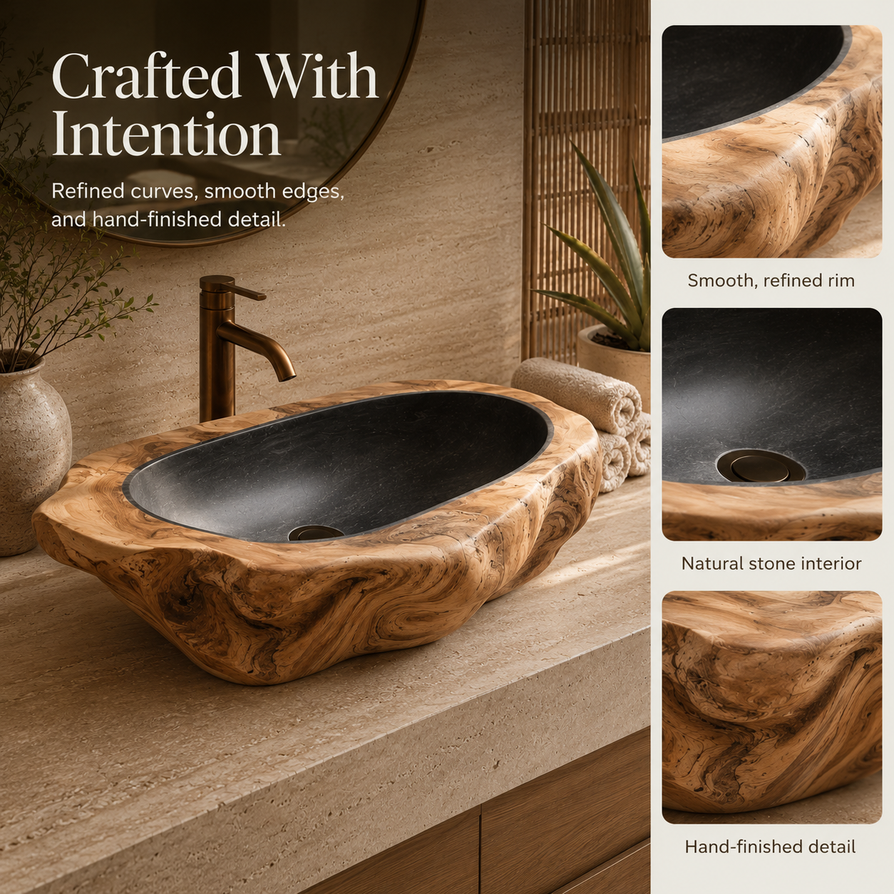 Arden Natural Stone Vessel Sink - Design 129 - product image 10