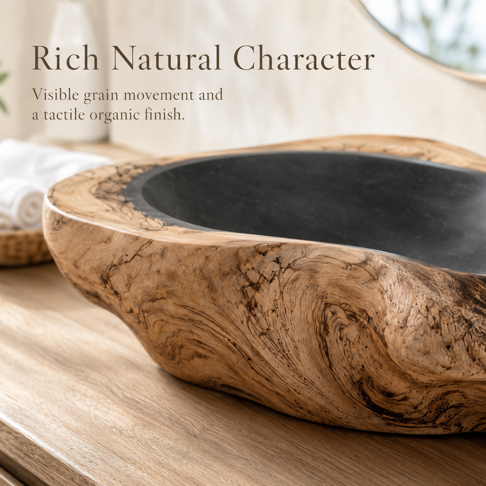 Mira Sculptural Bathroom Vessel Sink - Design 130 - product image 05