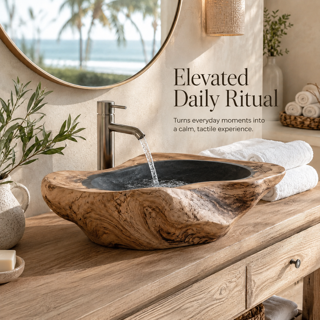 Mira Sculptural Bathroom Vessel Sink - Design 130 - product image 07
