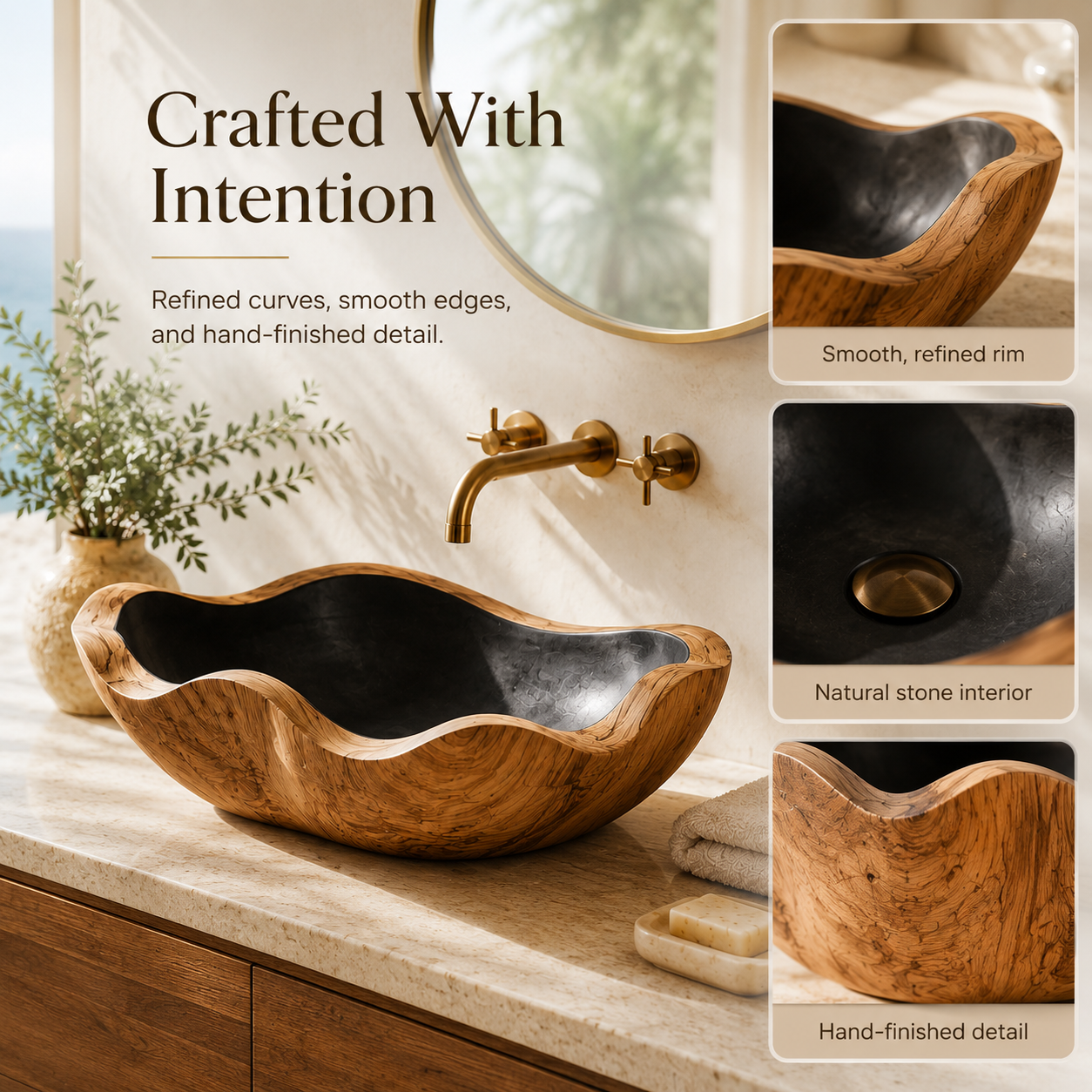 Calder Organic Modern Vessel Sink - Design 131 - product image 04