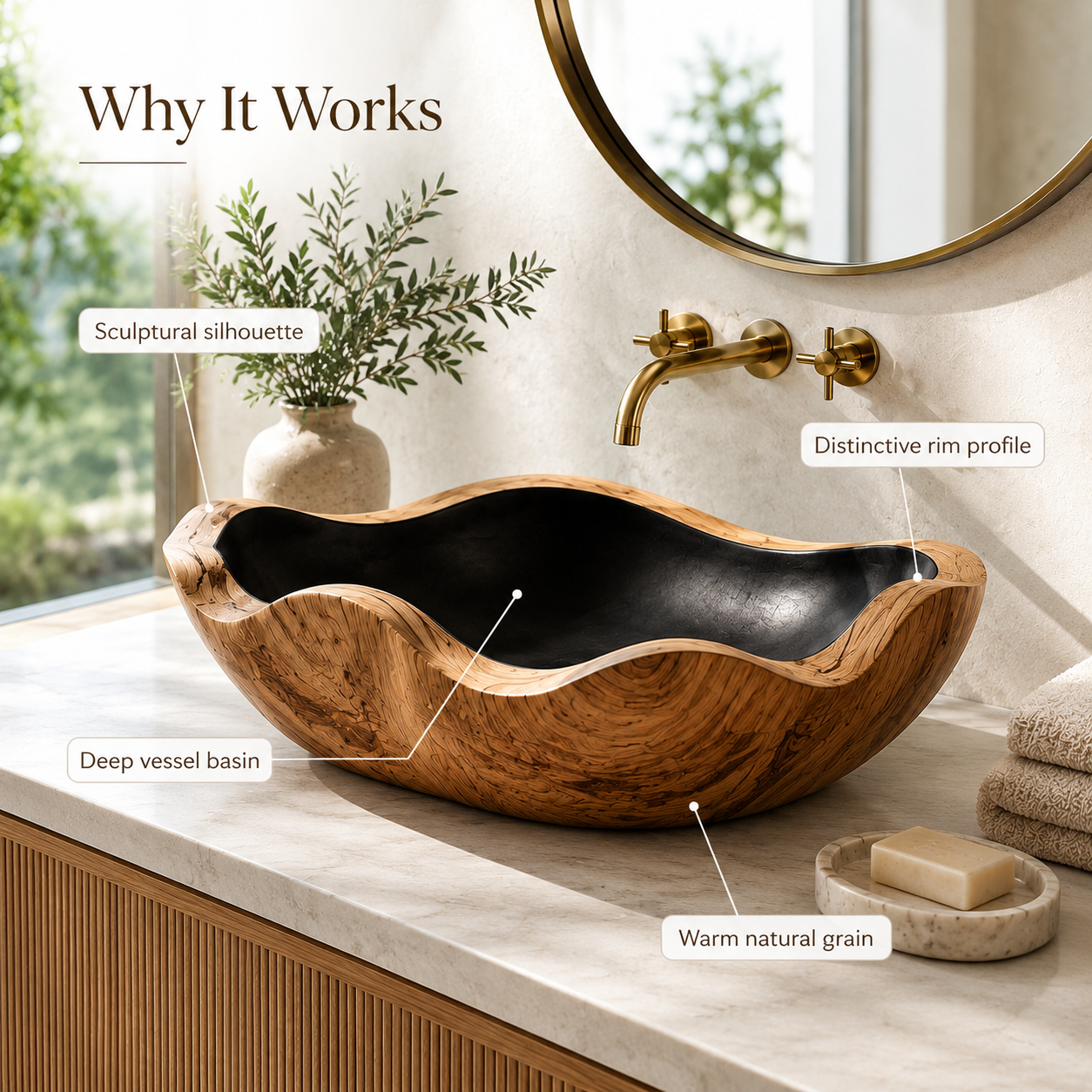 Calder Organic Modern Vessel Sink - Design 131 - product image 06