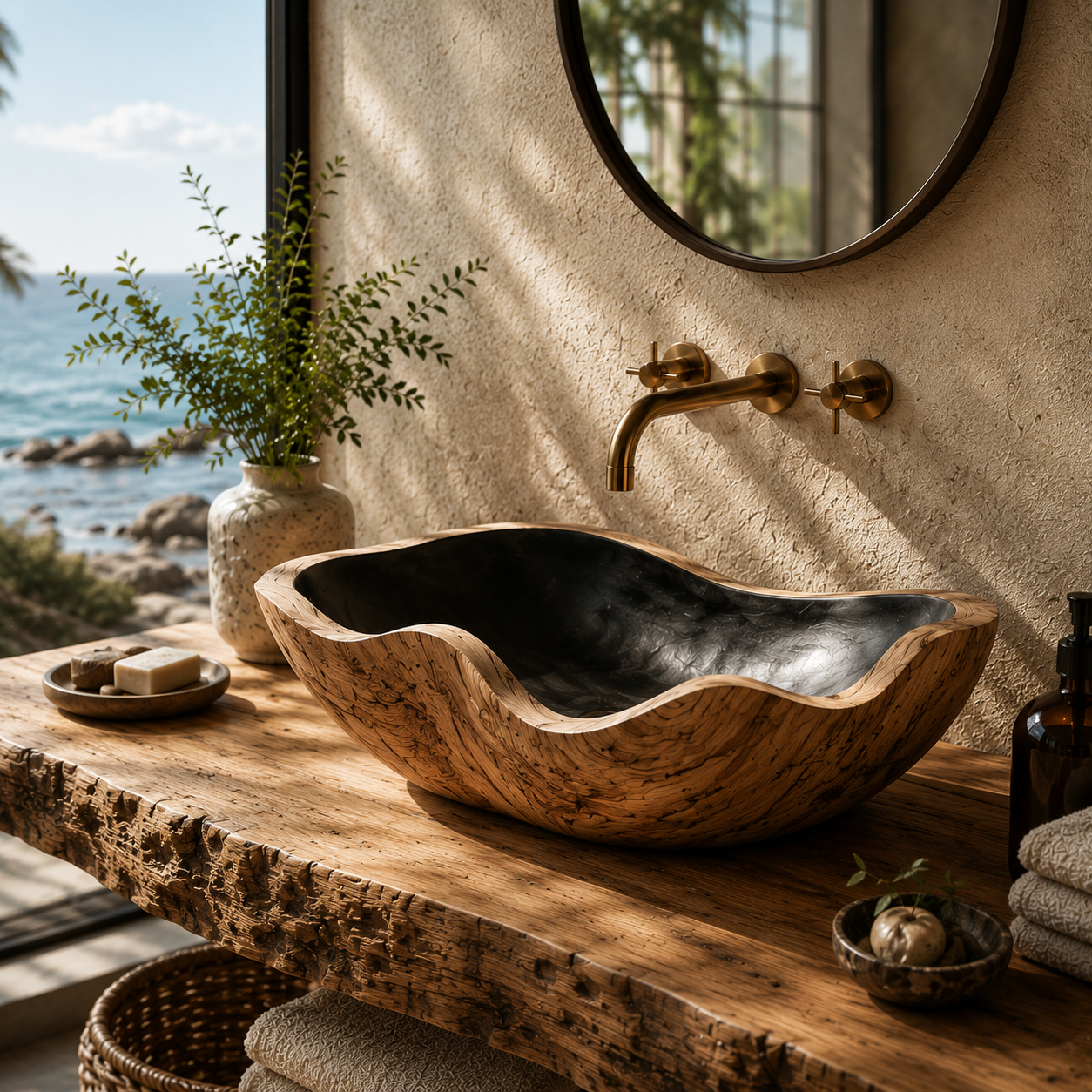 Soren Stone Vanity Vessel Sink - Design 132 - main view