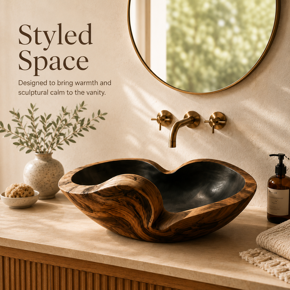 Elara Rounded Bathroom Sink - Design 133 - product image 09