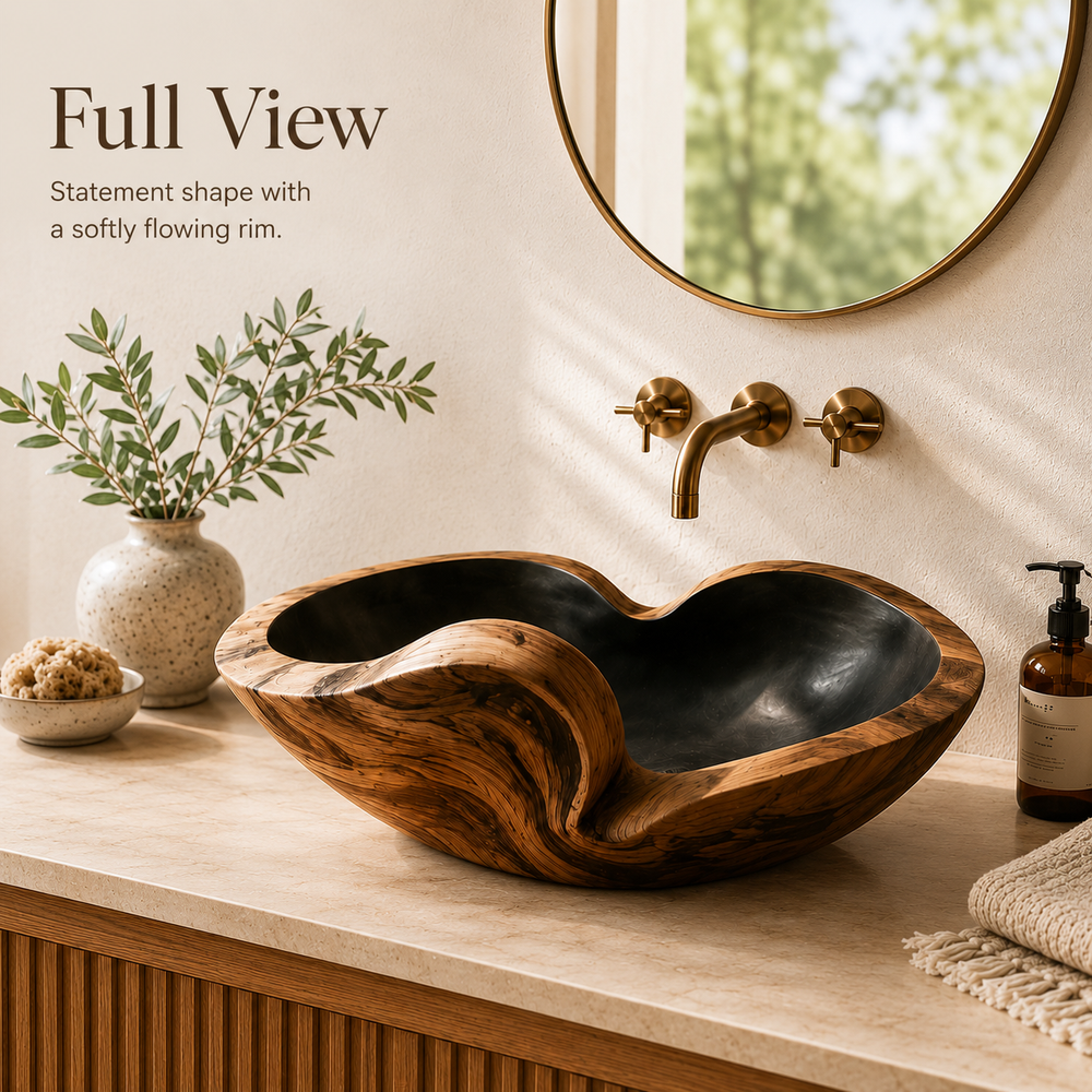 Elara Rounded Bathroom Sink - Design 133 - product image 10