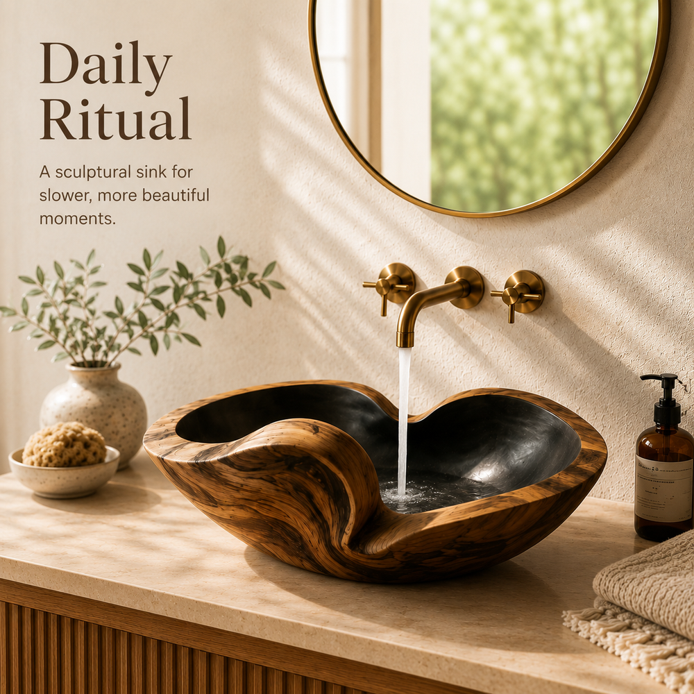 Elara Rounded Bathroom Sink - Design 133 - product image 11