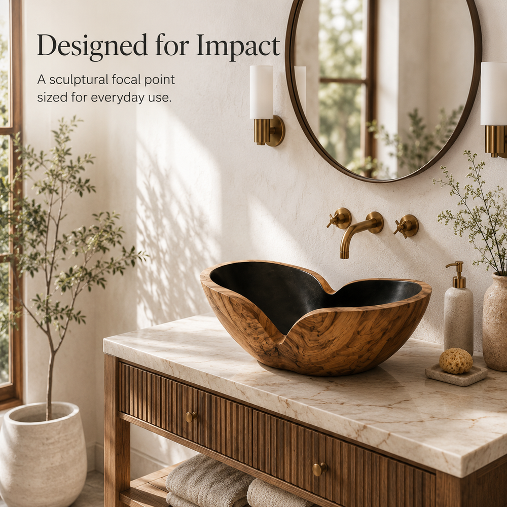 Nolan Warm Stone Vessel Sink - Design 135 - product image 04