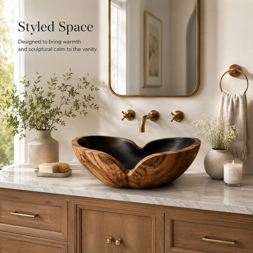 Nolan Warm Stone Vessel Sink - Design 135 - product image 10