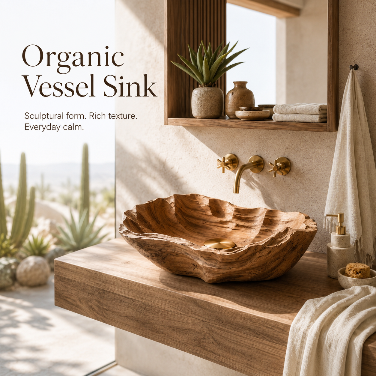 Arden Natural Stone Vessel Sink - Design 137 - product image 02