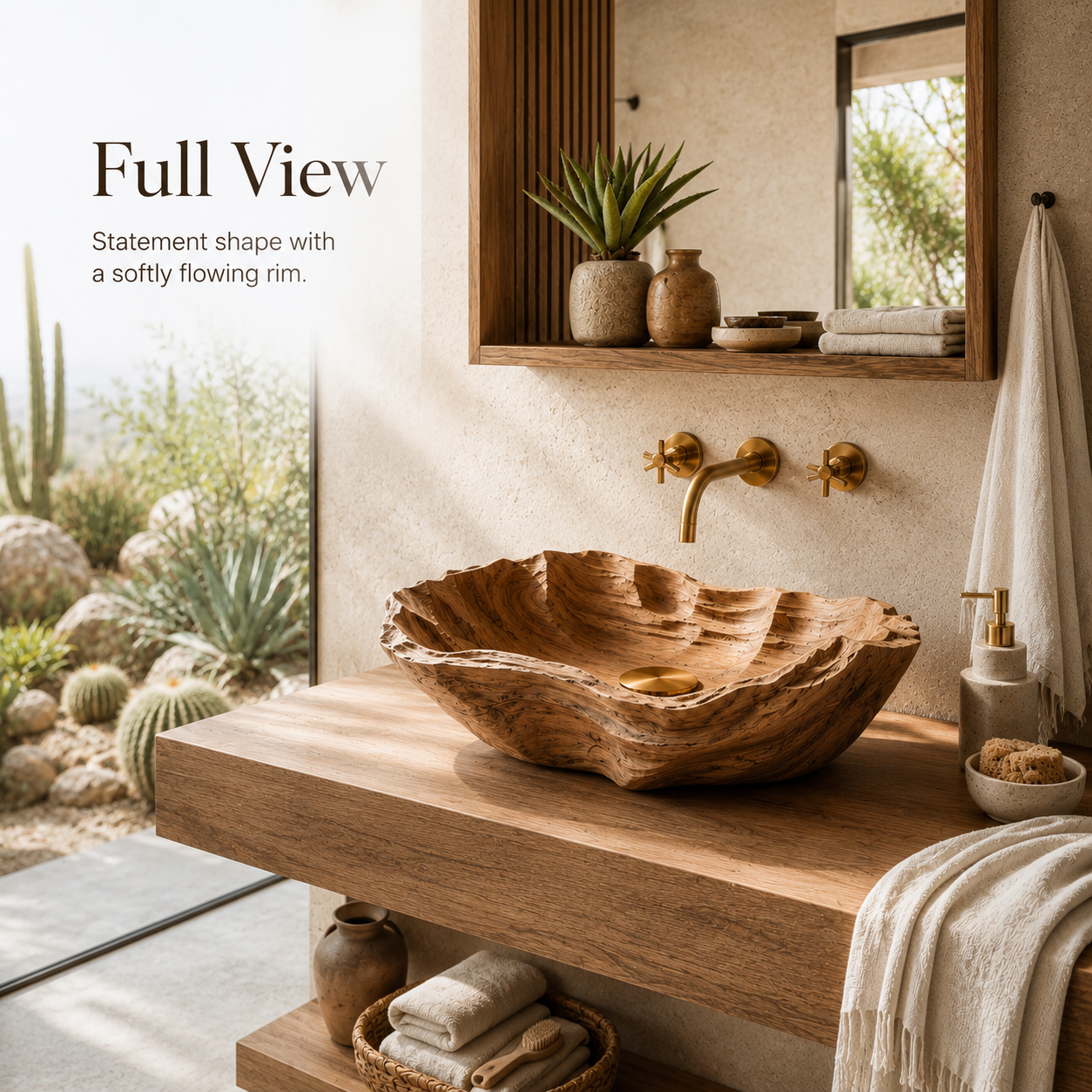 Arden Natural Stone Vessel Sink - Design 137 - product image 03
