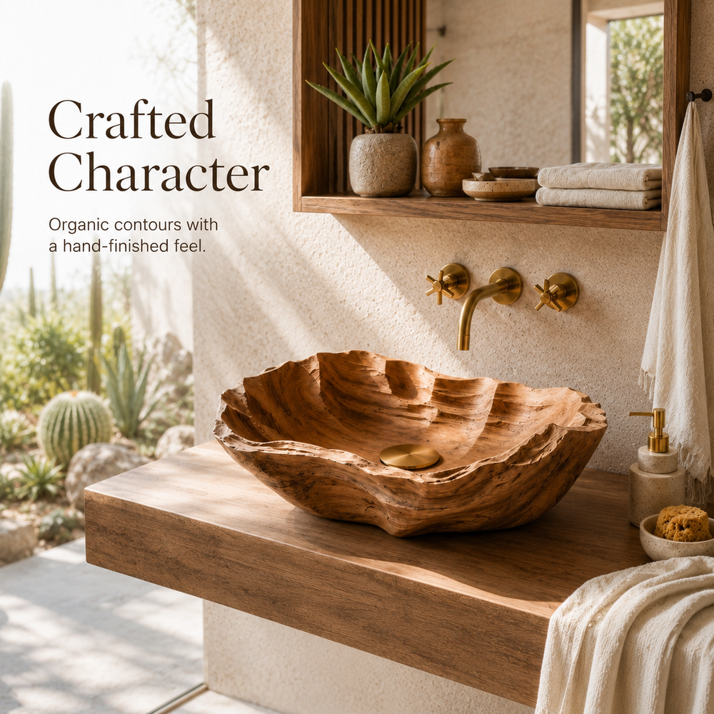 Arden Natural Stone Vessel Sink - Design 137 - product image 06