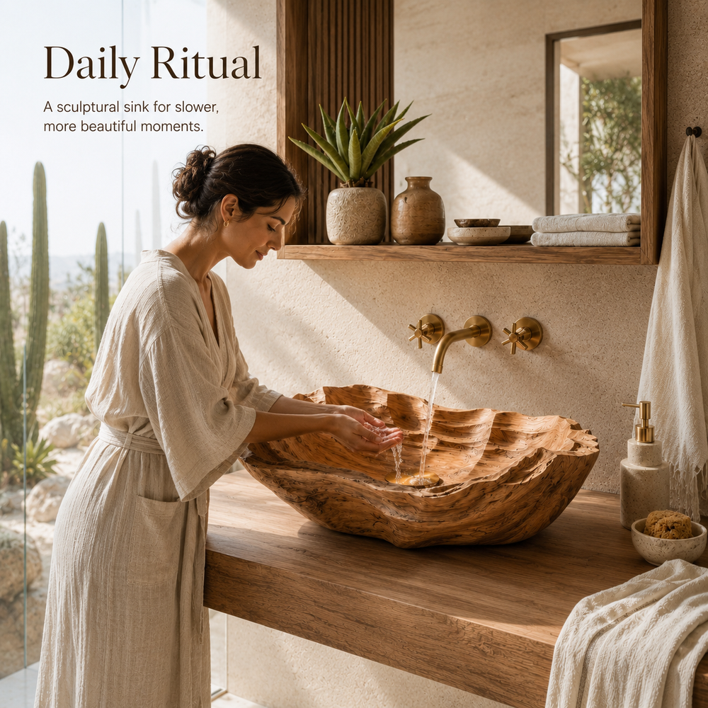 Arden Natural Stone Vessel Sink - Design 137 - product image 07