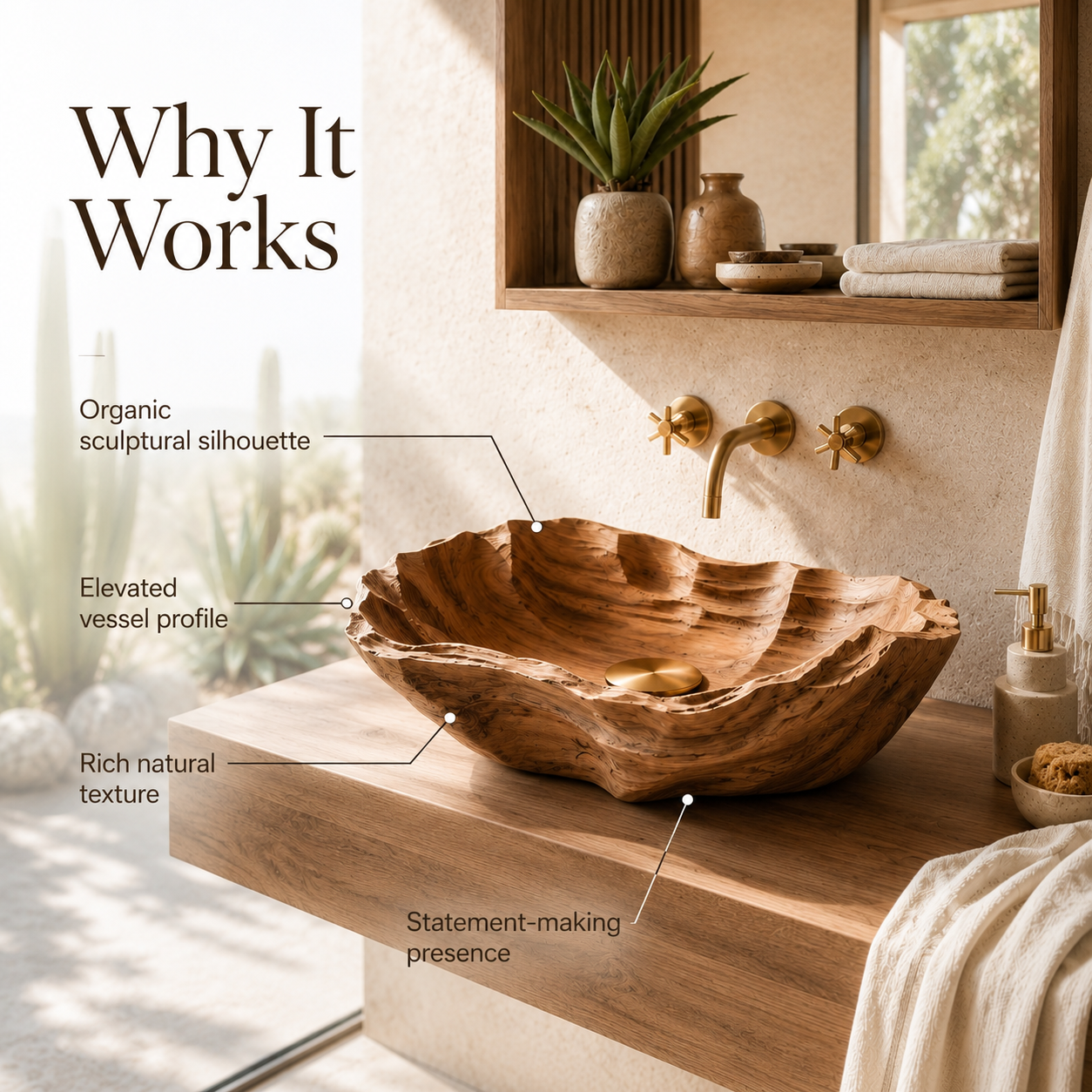 Arden Natural Stone Vessel Sink - Design 137 - product image 09