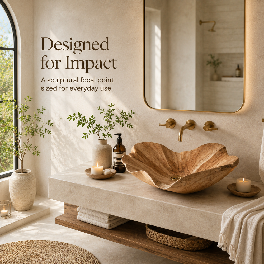 Mira Sculptural Bathroom Vessel Sink - Design 138 - product image 04