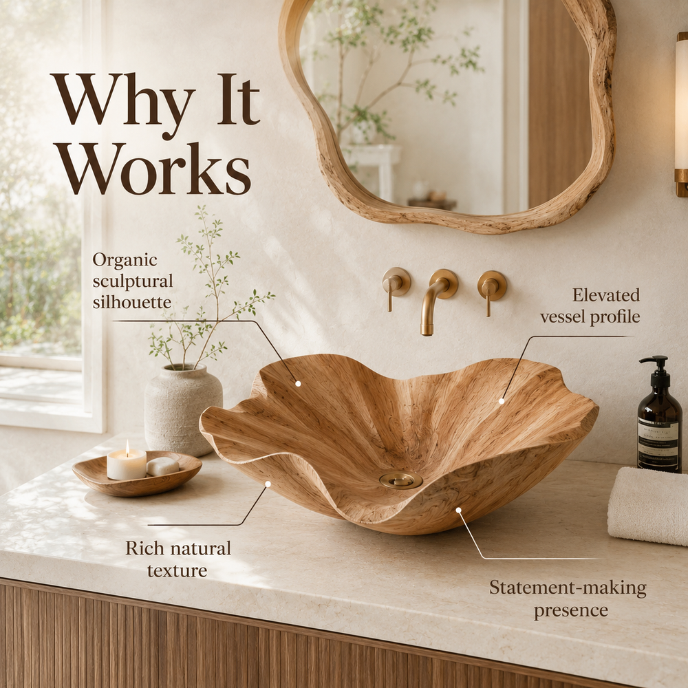 Mira Sculptural Bathroom Vessel Sink - Design 138 - product image 09