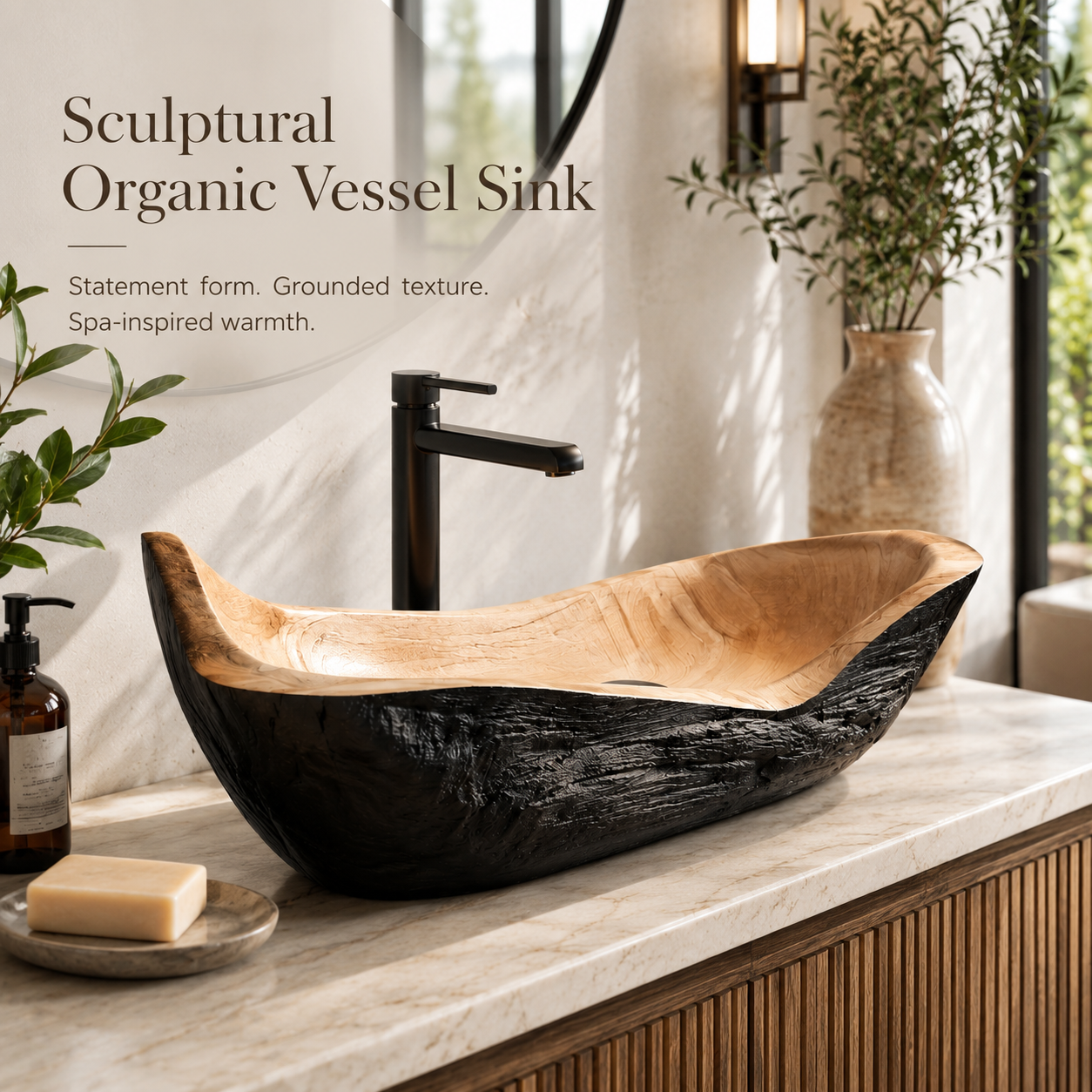 Calder Organic Modern Vessel Sink - Design 139 - product image 02