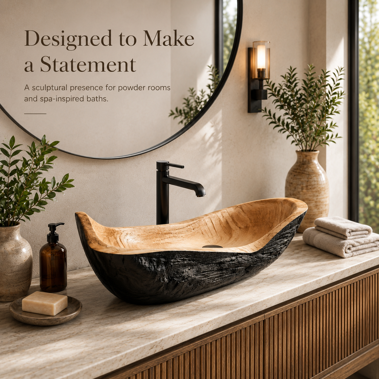 Calder Organic Modern Vessel Sink - Design 139 - product image 04