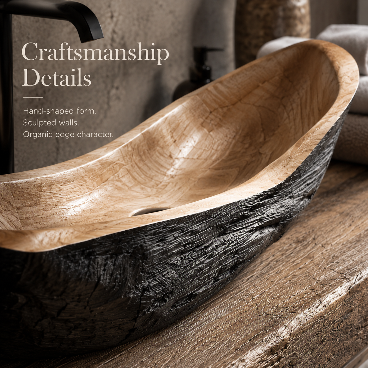 Calder Organic Modern Vessel Sink - Design 139 - product image 06