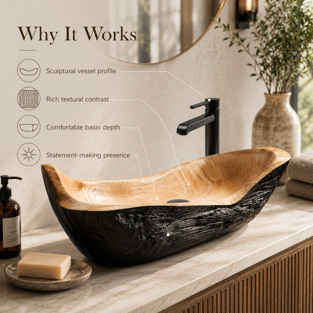 Calder Organic Modern Vessel Sink - Design 139 - product image 09