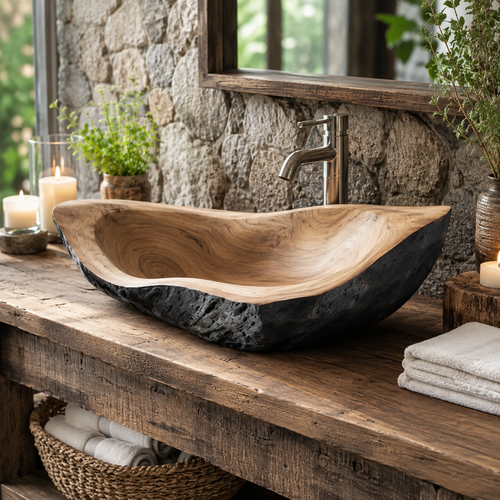 Soren Stone Vanity Vessel Sink - Design 140 - main view