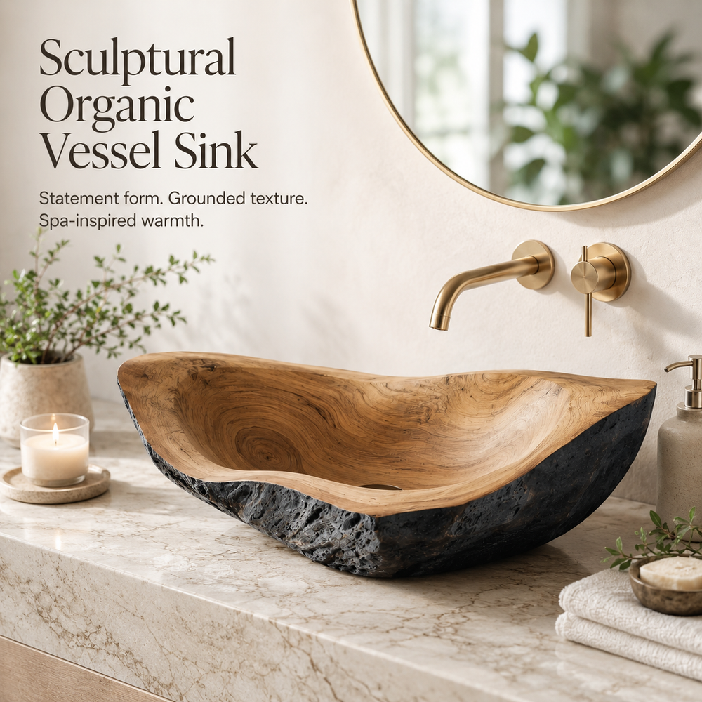 Soren Stone Vanity Vessel Sink - Design 140 - product image 02