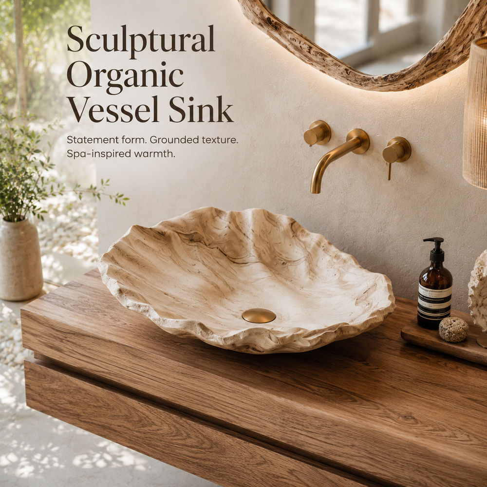 Elara Rounded Bathroom Sink - Design 141 - product image 02