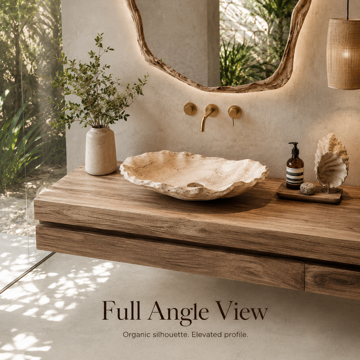 Elara Rounded Bathroom Sink - Design 141 - product image 03