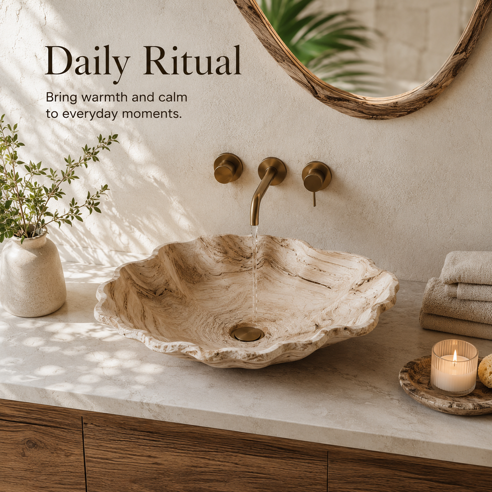 Elara Rounded Bathroom Sink - Design 141 - product image 07