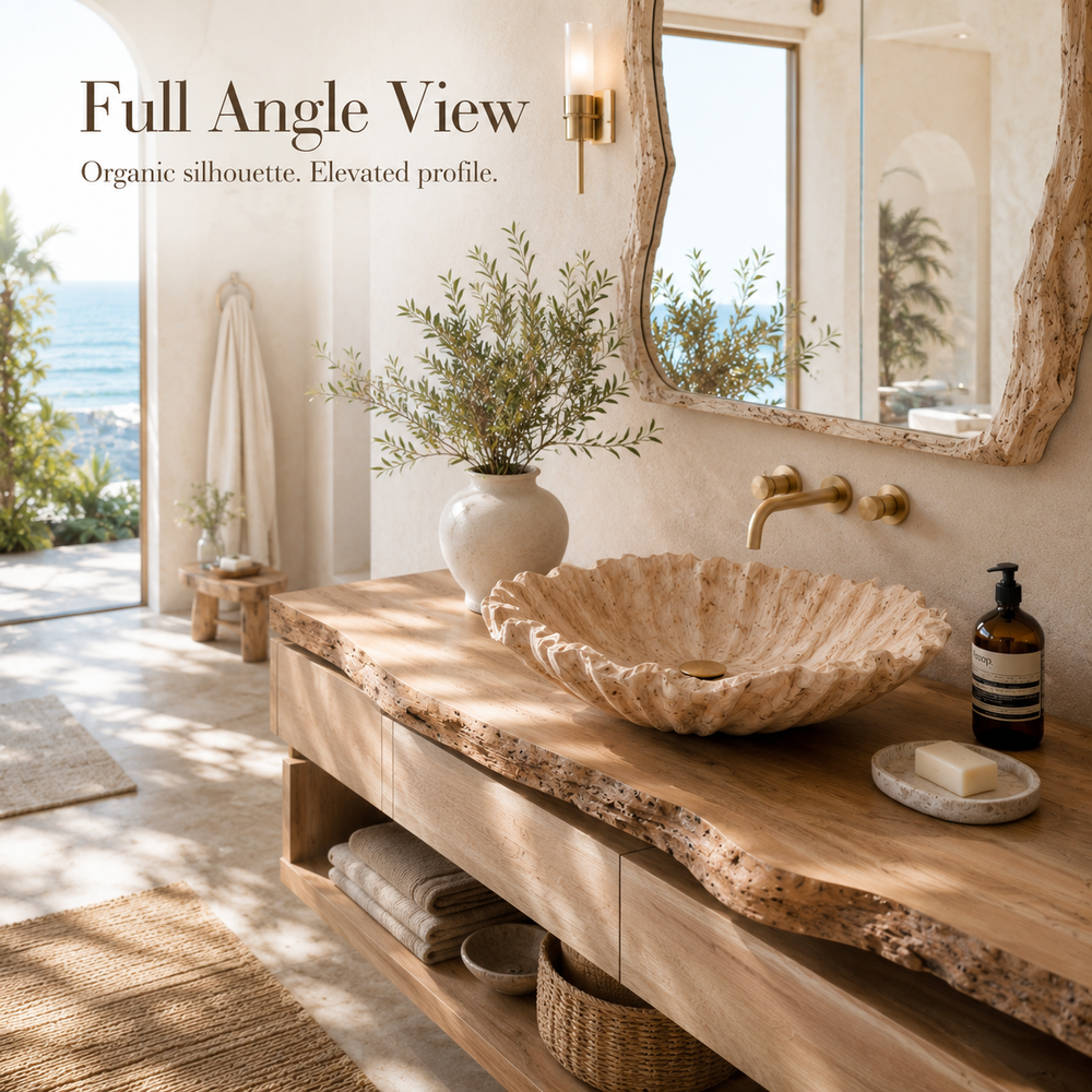 Nolan Warm Stone Vessel Sink - Design 143 - product image 03